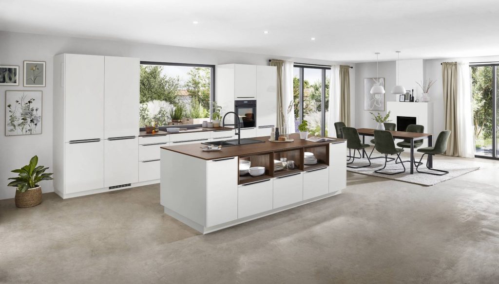 Nobilia Matt White Kitchen | Lead Wolf, Gotham